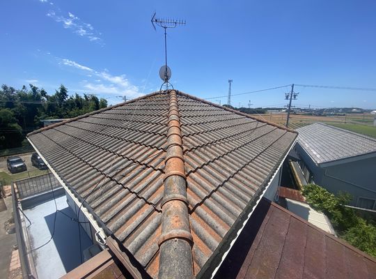 湖西市　屋根塗装工事