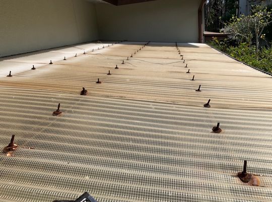 浜松市　ポリカ張り替え工事